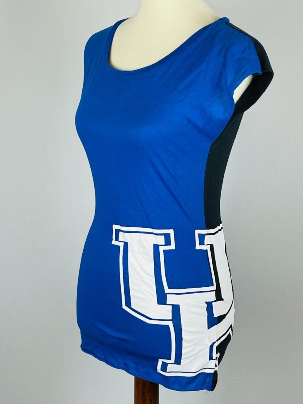 NWT UK University Kentucky Babydoll T Shirt Sz M Glitter Y2K McBling Coquette